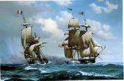 Seascape, boats, ships and warships. 60